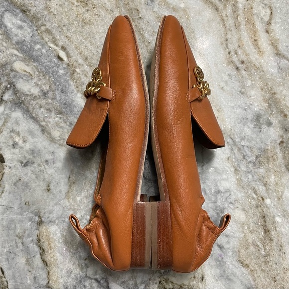 Tory Burch Mini Benton Charm Loafer Calf Leather in Amber 8 - Picture 8 of 14